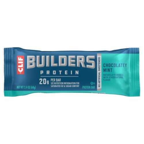 Clif Builders Chocolate Mint Protein Bar – 2.4 OZ