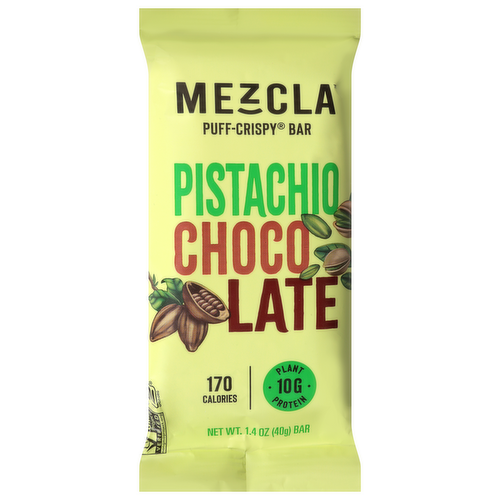 Mezcla Pistachio Chocolate Protein Bars – 5.6 OZ – Protein Snack