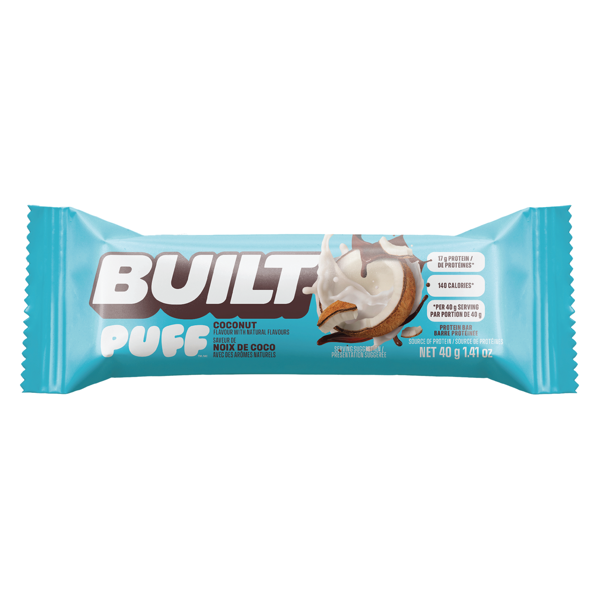 Built Puff Coconut Whey Protein Bar – 1.41 OZ – Protein Snack