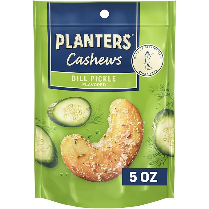 PLANTERS Dill Pickle Cashews – 5 OZ – Plant-Based Snack
