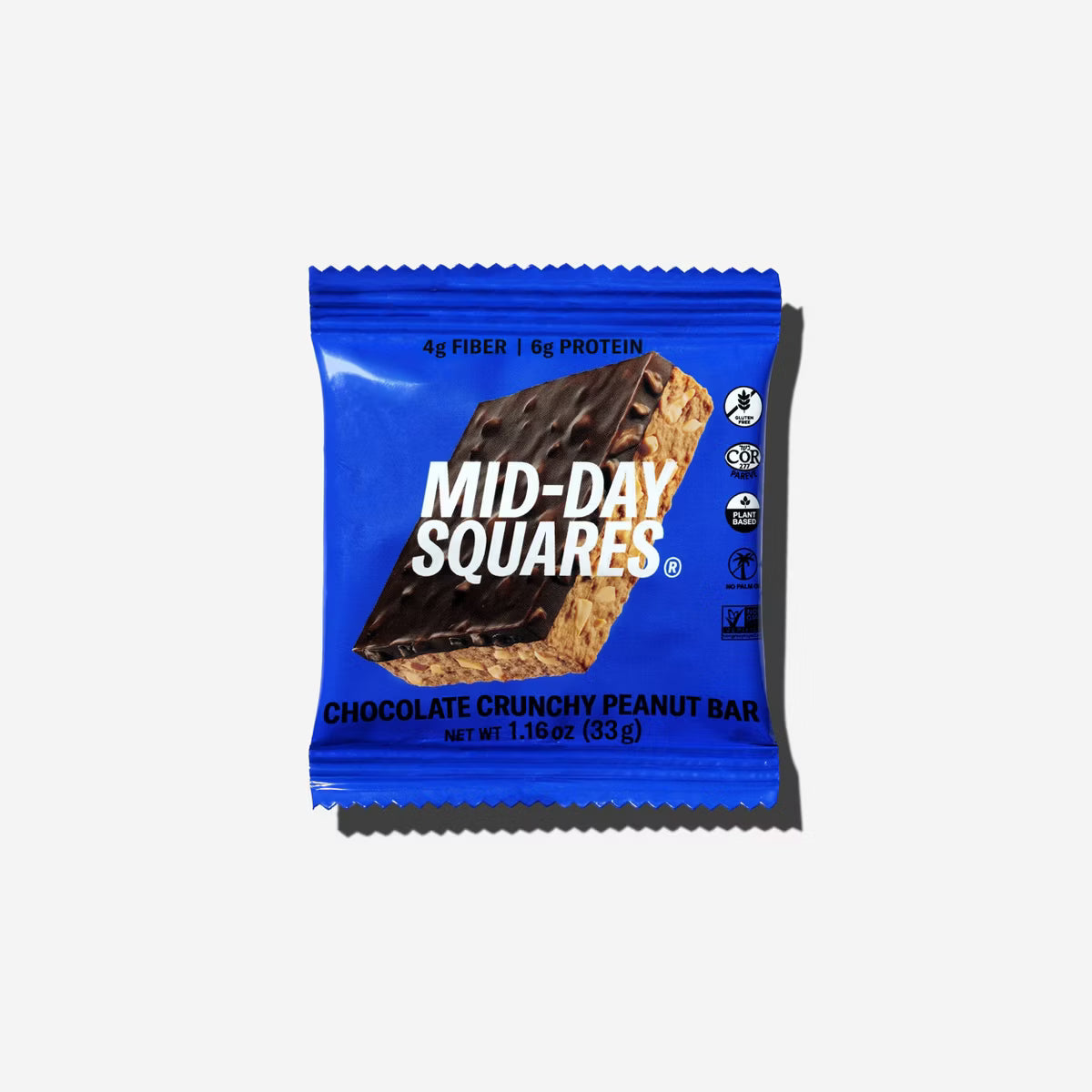 Mid-Day Squares Crunchy Peanut Functional Snack Bar – 1.03 OZ – Protein Snack