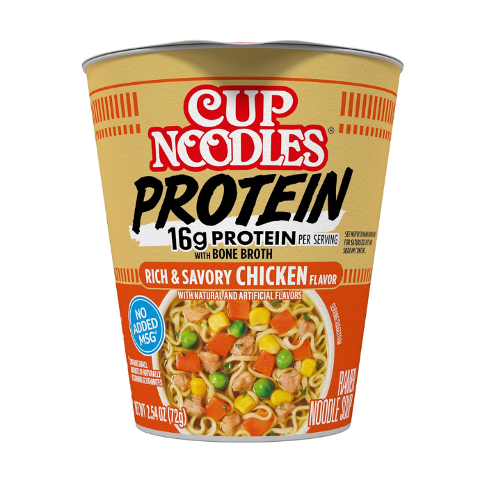 Cup Noodle Protein Rich & Savory Chicken – 2.54 OZ – High Protein Snack