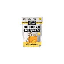 Lentil Telepathy Savory Cheddah Crunchy Lentil Snacks – 4 OZ – Plant-Based Snack