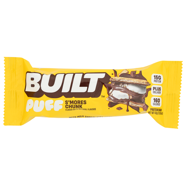 Built Brands S’mores Chunk Puff Protein Puff Snacks – 1.52 OZ – Protein Snack