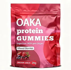 OAKA Mixed Berries Protein Gummies – 2.11 OZ – Vegan Snack