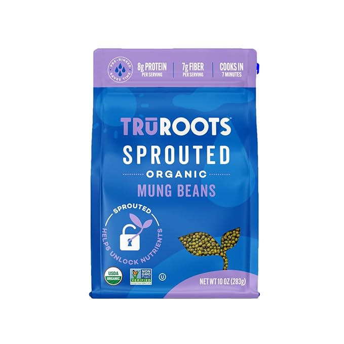 TruRoots Organic Sprouted Mung Beans – 10 OZ – Vegan Snack