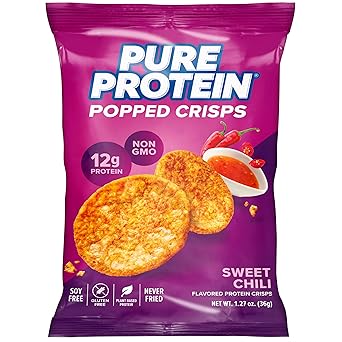 Pure Protein Sweet Chili Popped Crisps – 1.27 OZ – High-Protein Snack