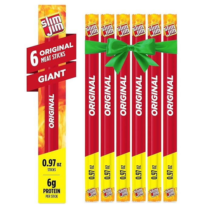 Slim Jim Giant Original Smoked Meat Stick – 0.97 OZ – Protein Snack