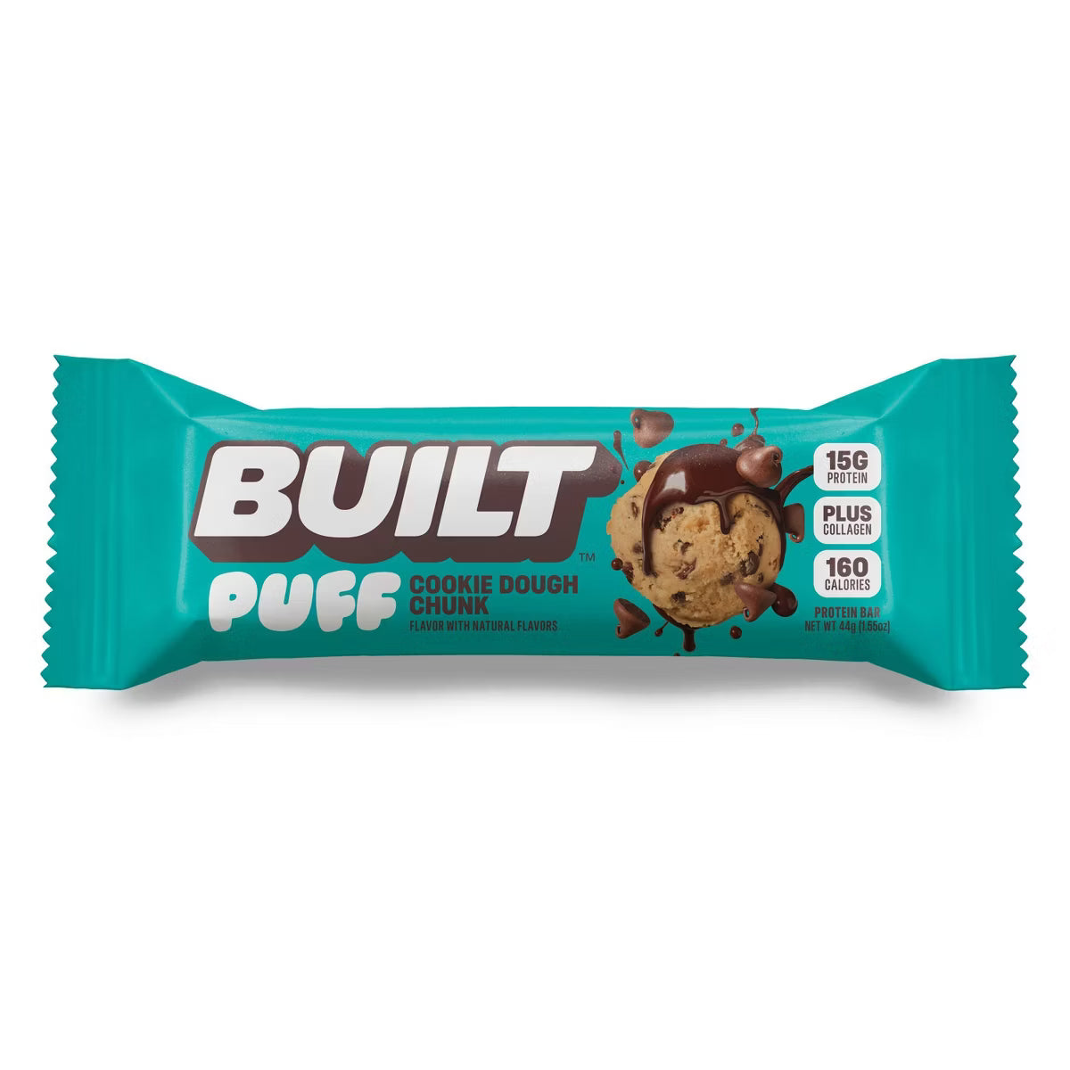 Built Bar Cookie Dough Chunk Puff Protein Bar – 1.55 OZ – Protein Snack