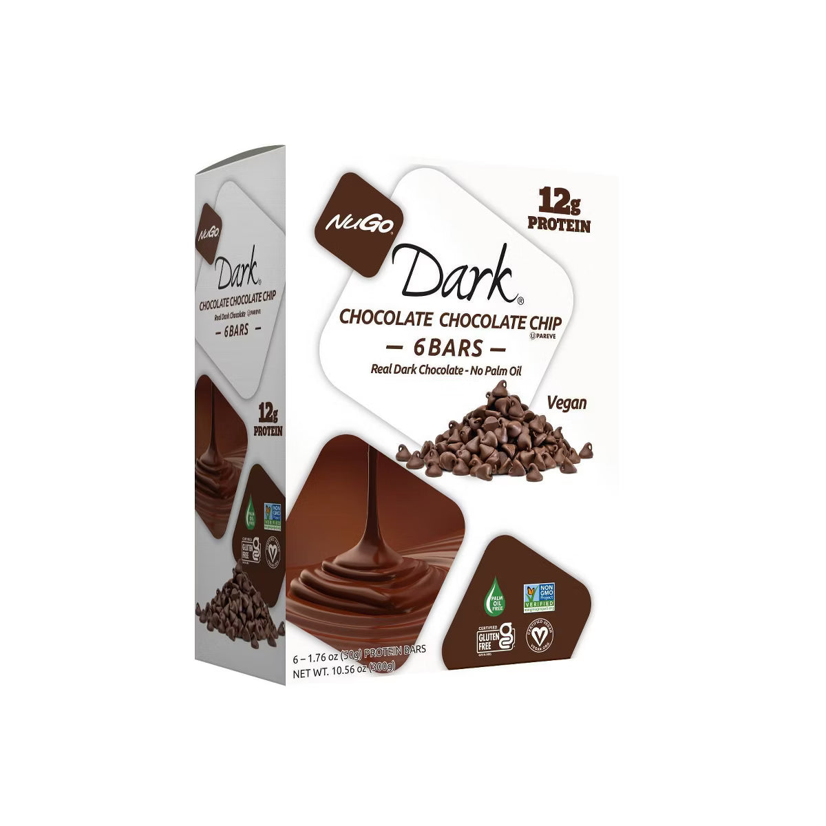 NuGo Nutrition Chocolate Chip Protein Bars – 10.56 OZ – Protein Snack