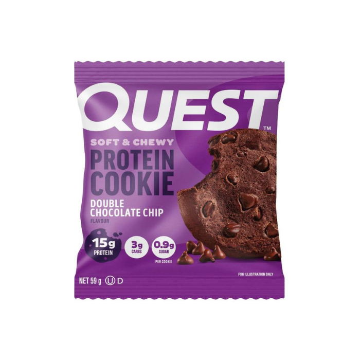 Quest Double Chocolate Chip Protein Cookie – 2.08 OZ – Protein Snack