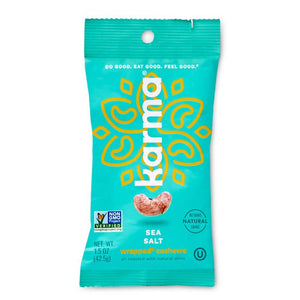 Karma Nuts Sea Salt Wrapped Cashews – 1.5 OZ – Healthy Snack