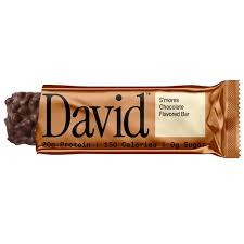 David Protein S’mores Chocolate Bronze Protein Bar – 2.05 OZ – High Protein Snack